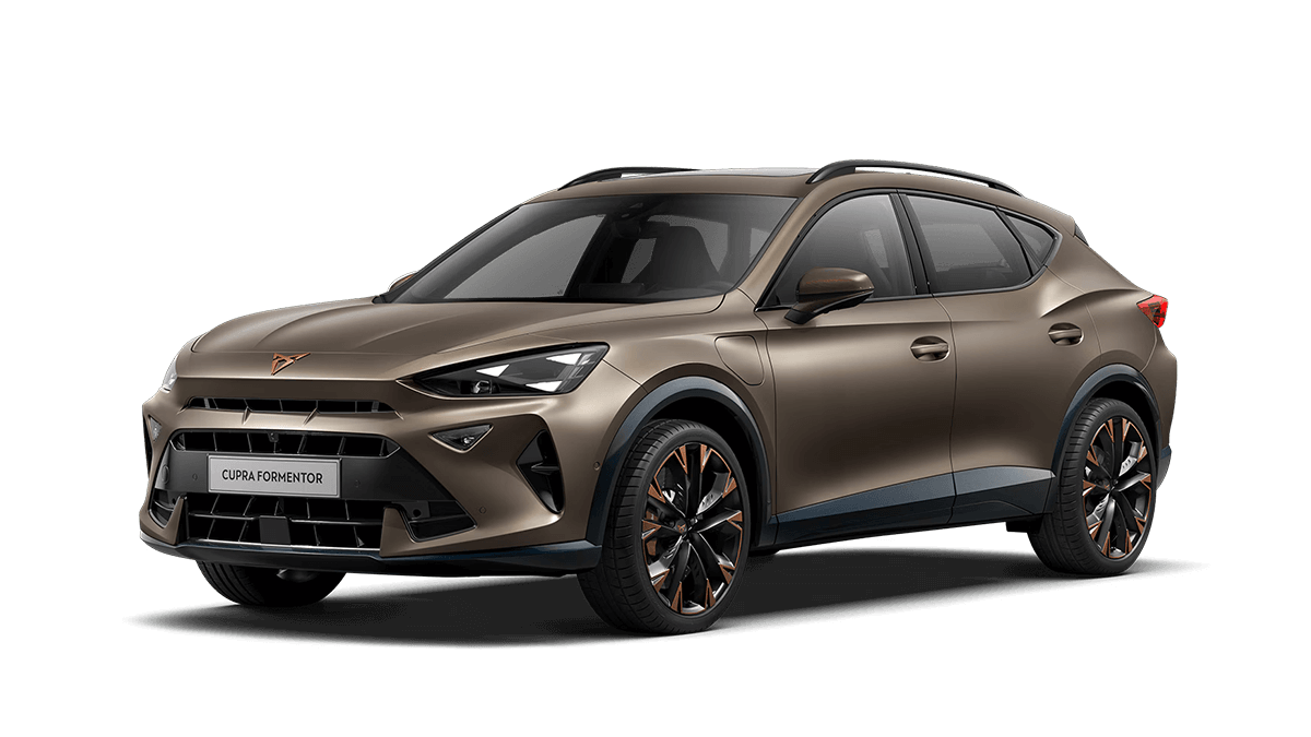 CUPRA Formentor render with a clear background