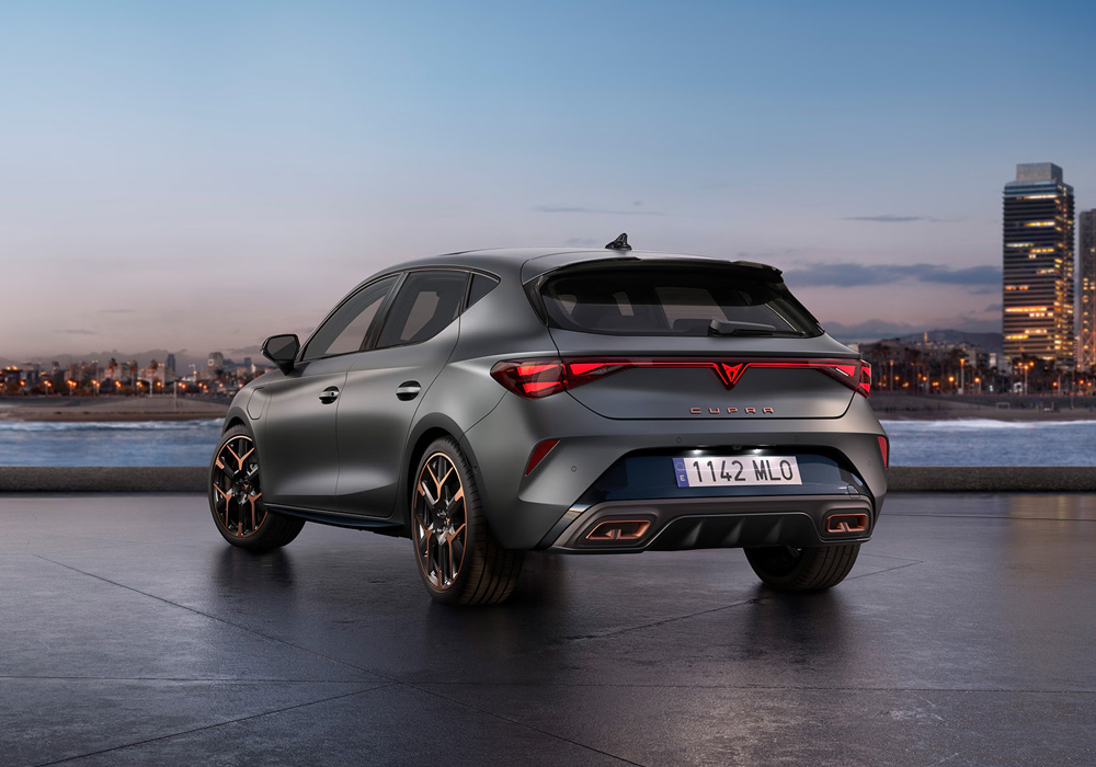 Rear of a Leon hatchback