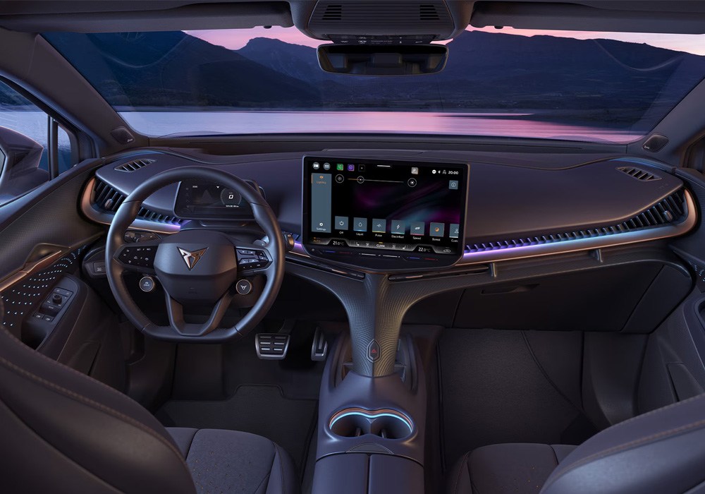 Left hand drive interior in a CUPRA Tavascan