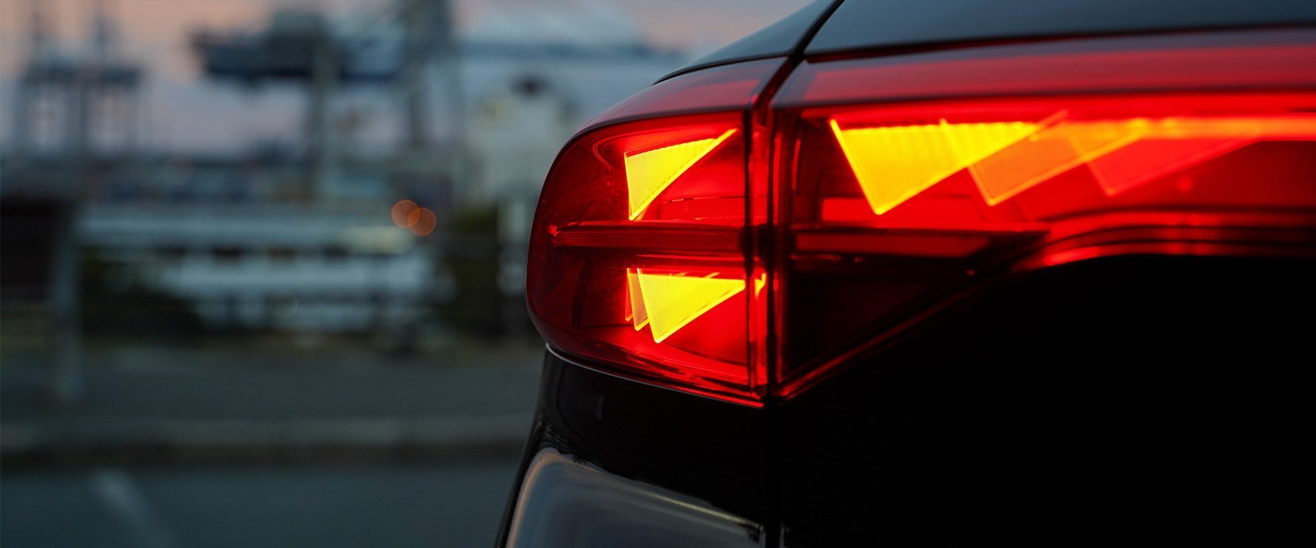 Close up photo of a Cupra car badge