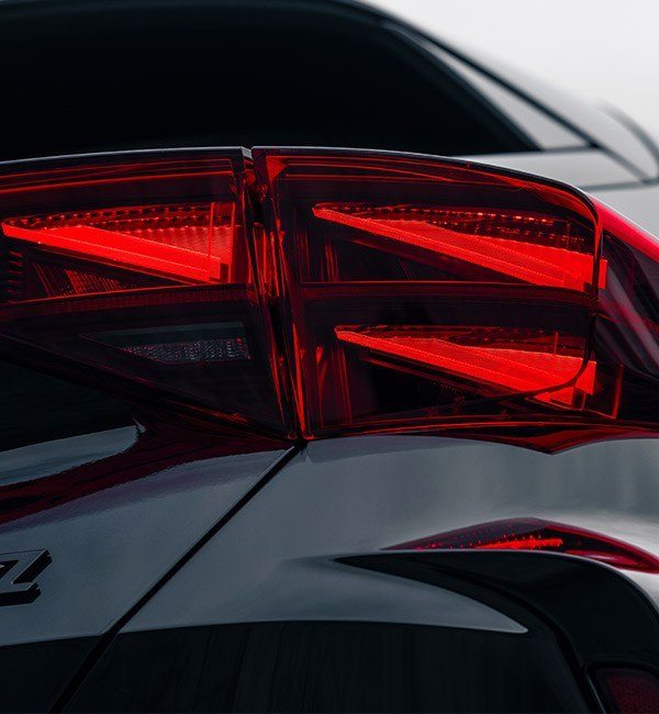 Close up photo of a tail light on a CUPRA sports car