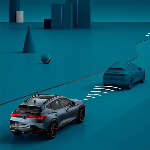 Adaptive Cruise Control. ACC keeps you at your deinded speed while adjusting to curves along the road.